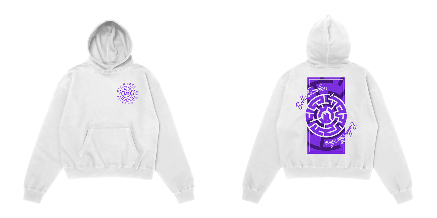 Sudadera Oversize Laberinto (Violeta)