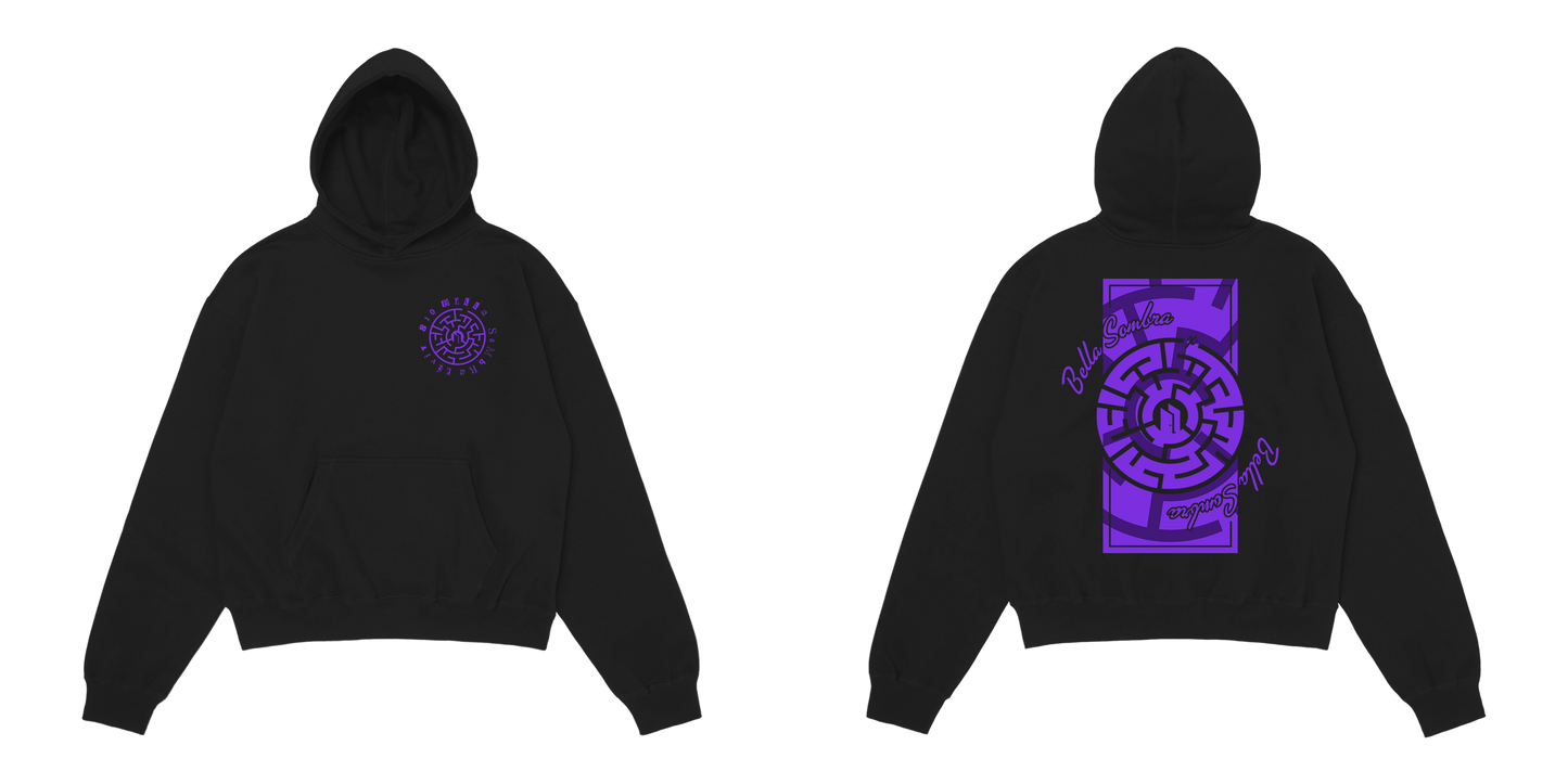 Sudadera Oversize Laberinto (Violeta)