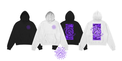Sudadera Oversize Laberinto (Violeta)
